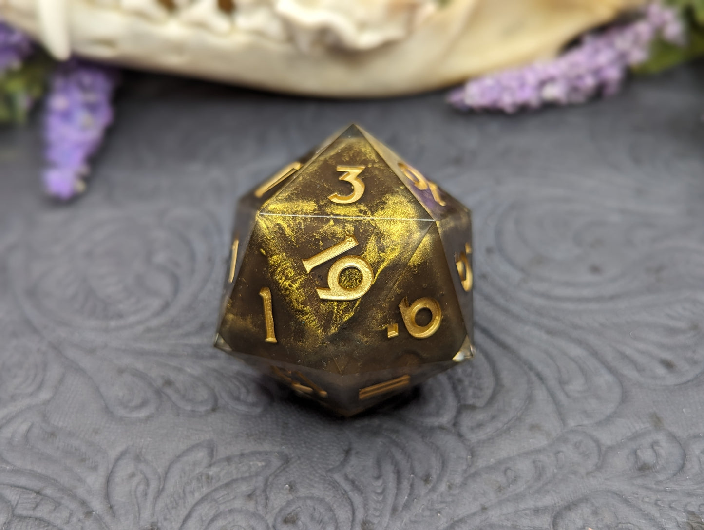 Dungeon Geode - 40mm Chonk d20 Single Dice