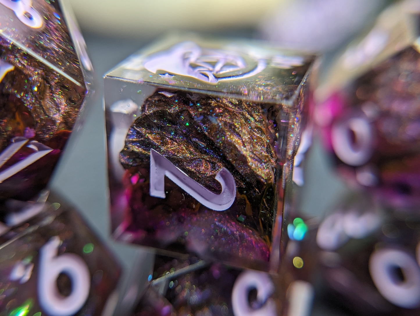 Astral Dragonborn Handmade Dice Set