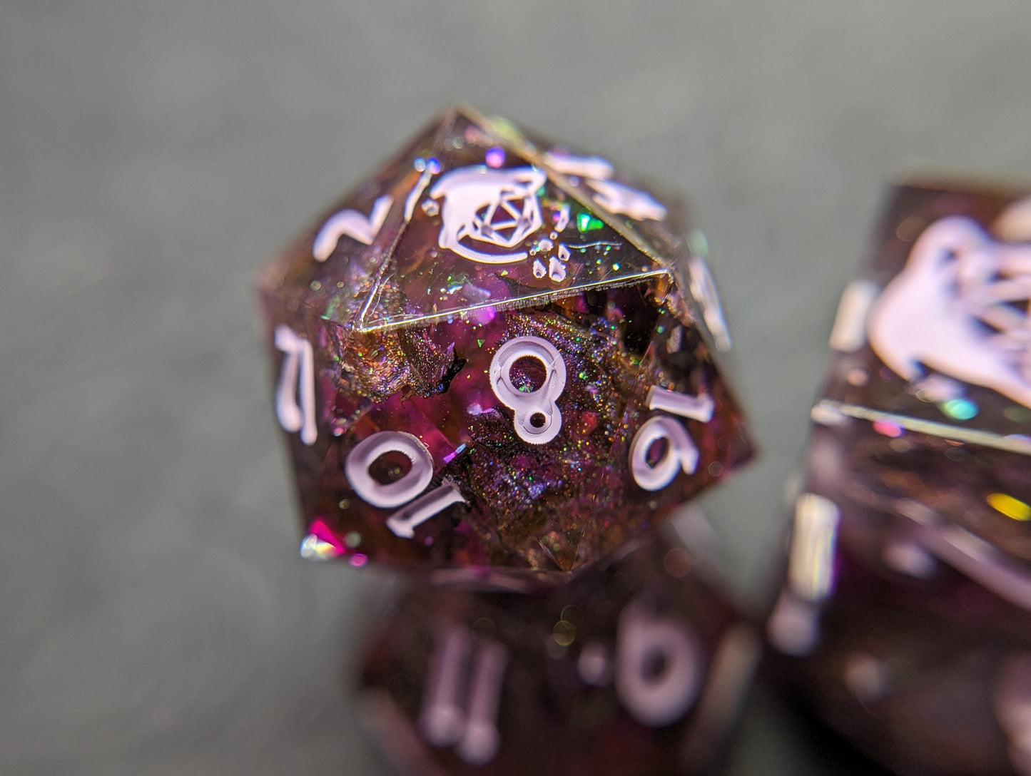 Astral Dragonborn Handmade Dice Set