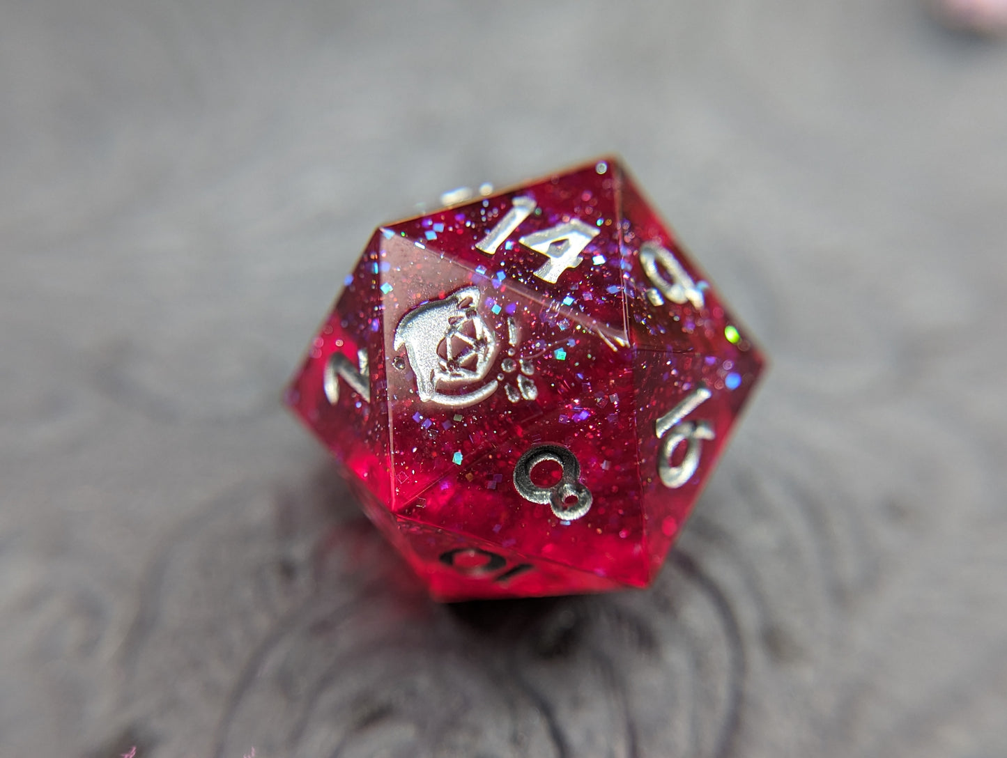 Drops of Scarlet d20 Single Dice