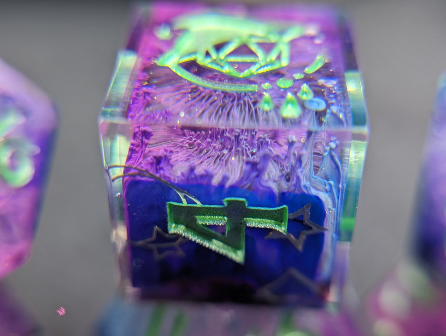 Celestial Wisteria Handmade Dice Set