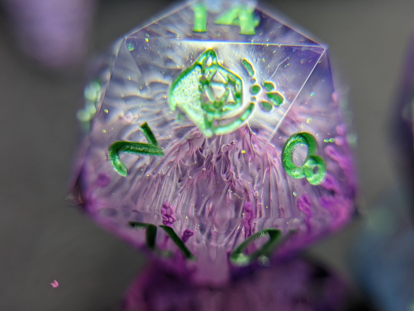 Celestial Wisteria Handmade Dice Set