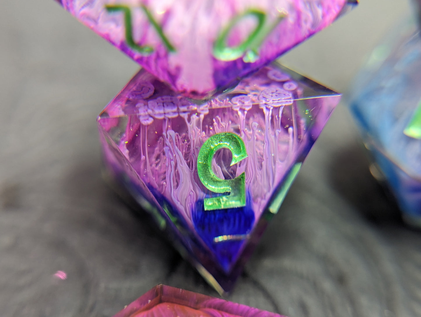 Celestial Wisteria Handmade Dice Set