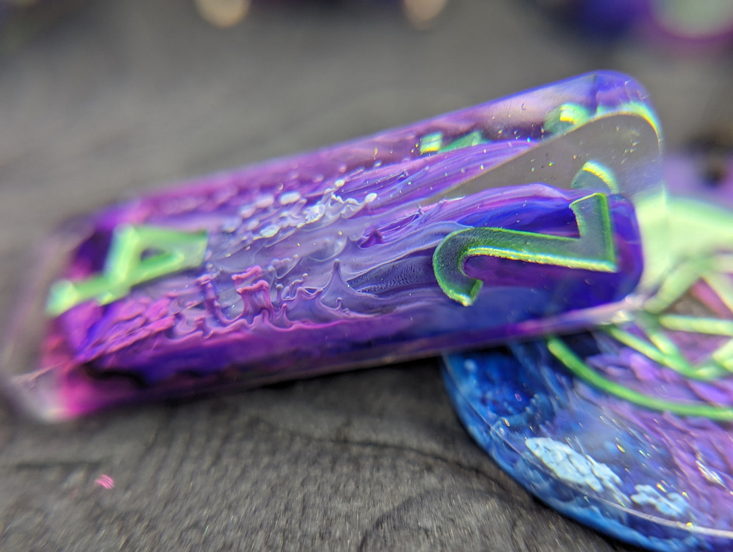 Celestial Wisteria Handmade Dice Set