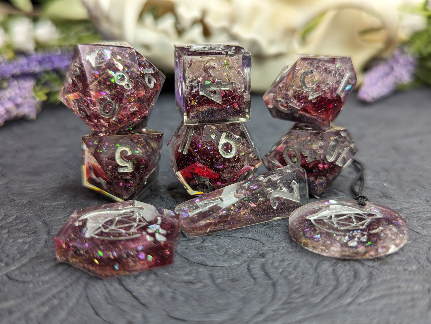 The Rise of Silver Handmade Dice Set
