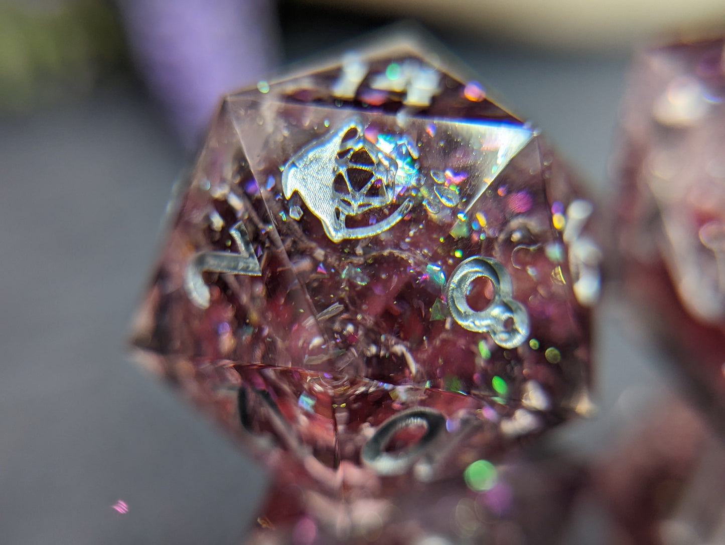 The Rise of Silver Handmade Dice Set