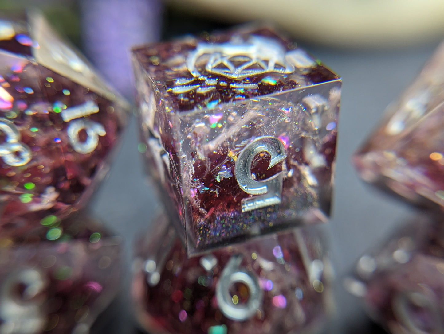The Rise of Silver Handmade Dice Set