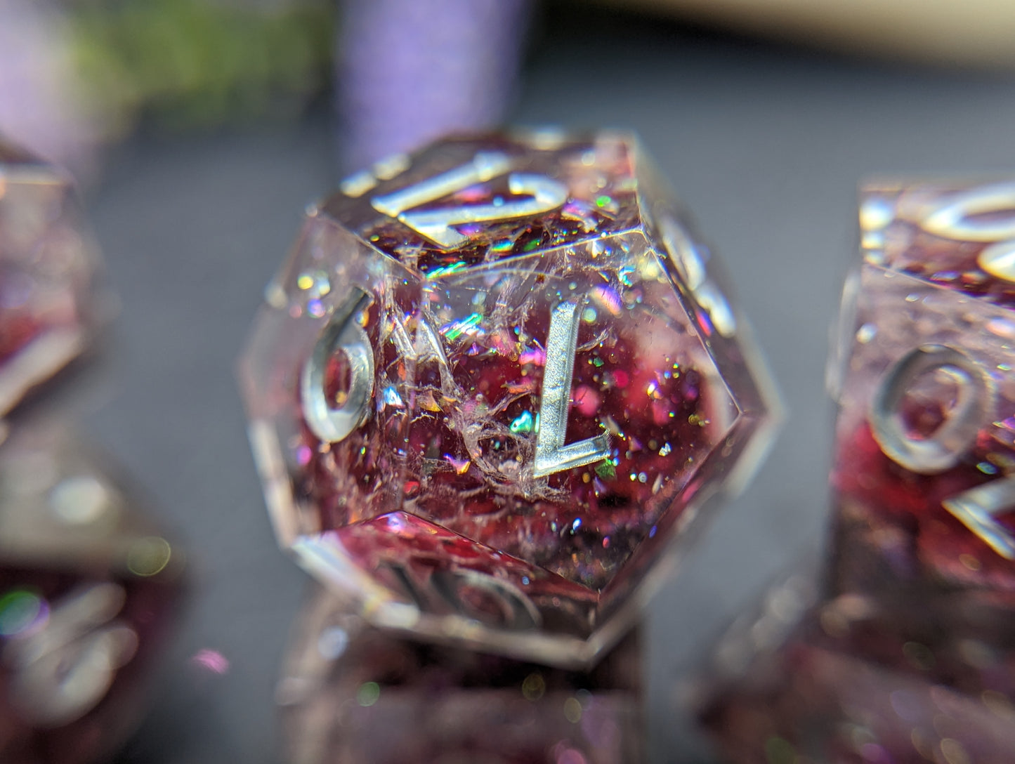 The Rise of Silver Handmade Dice Set