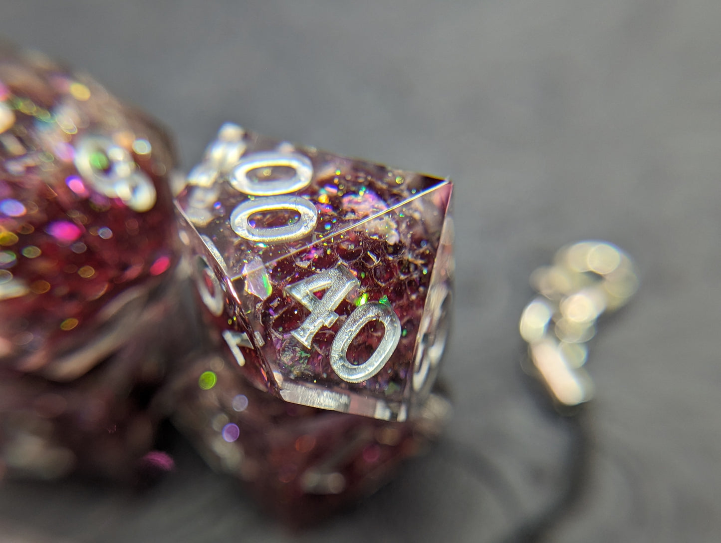 The Rise of Silver Handmade Dice Set