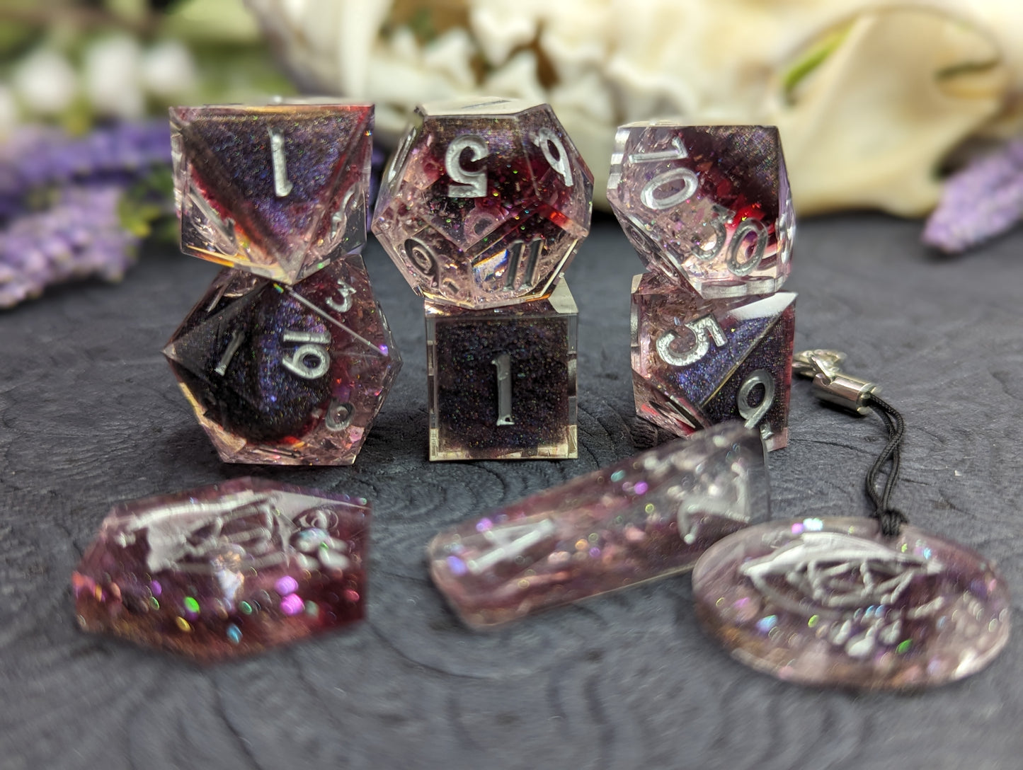 The Rise of Silver Handmade Dice Set