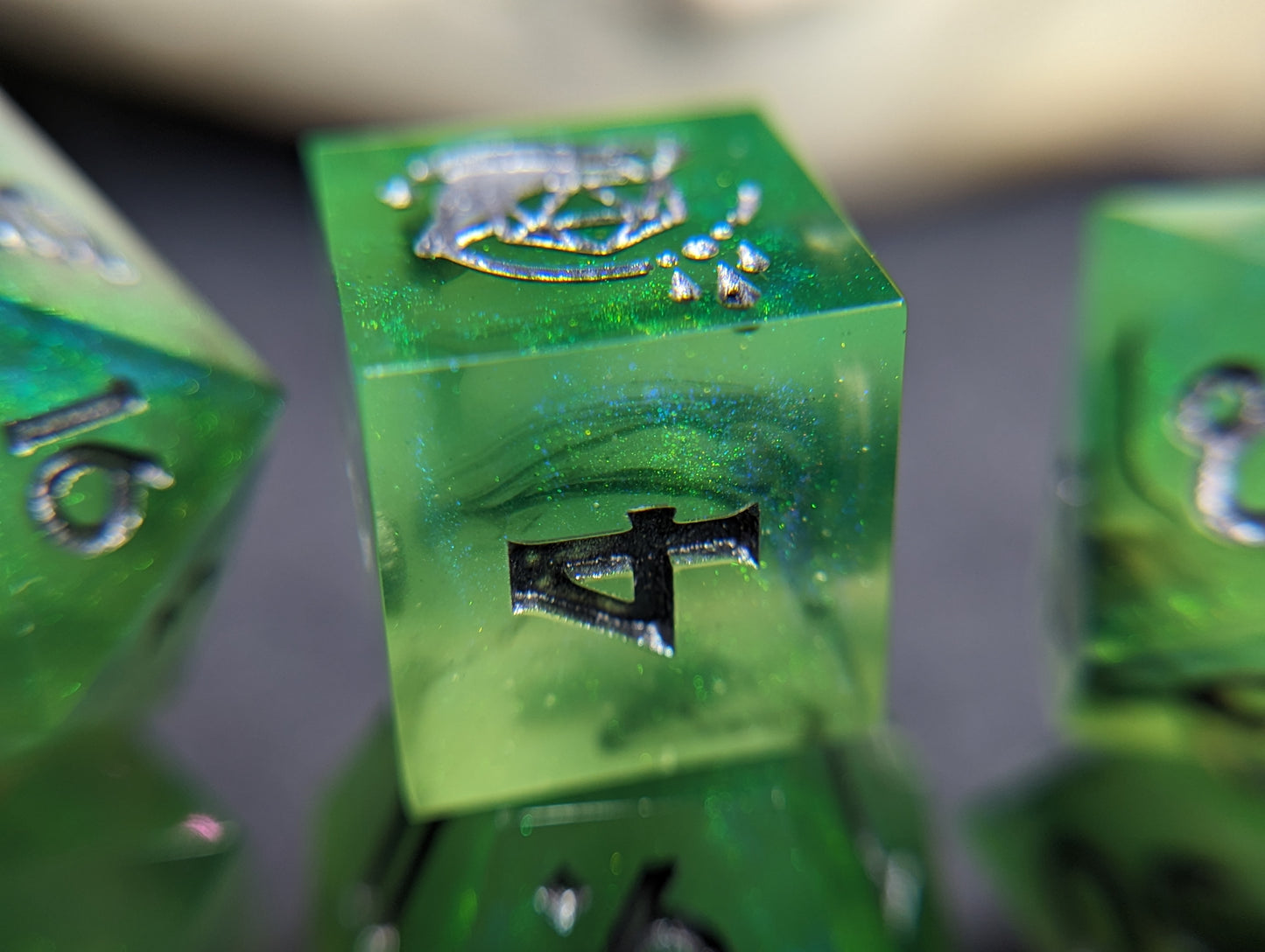 Poison Spray Handmade Dice Set