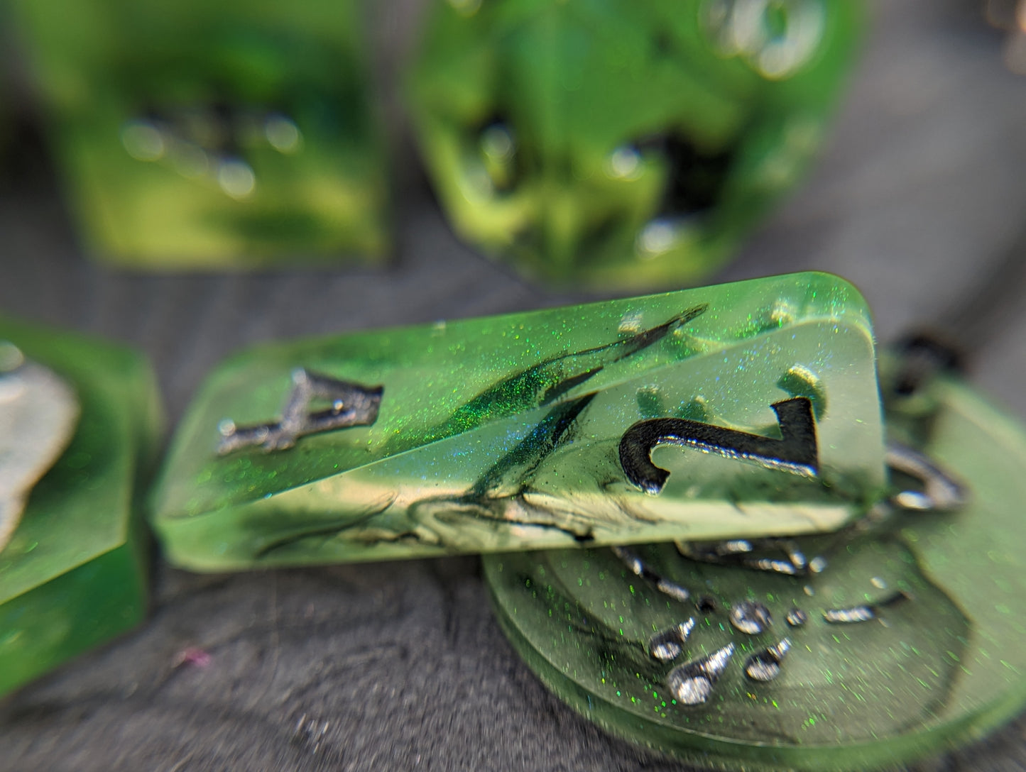 Poison Spray Handmade Dice Set