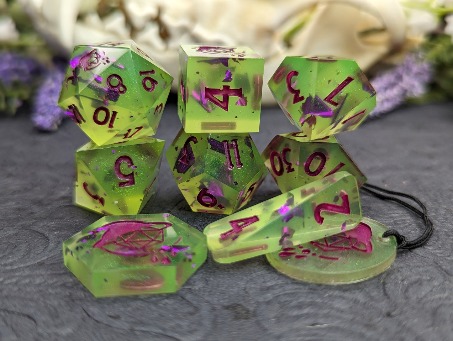 Gelatinous Cute Handmade Dice Set