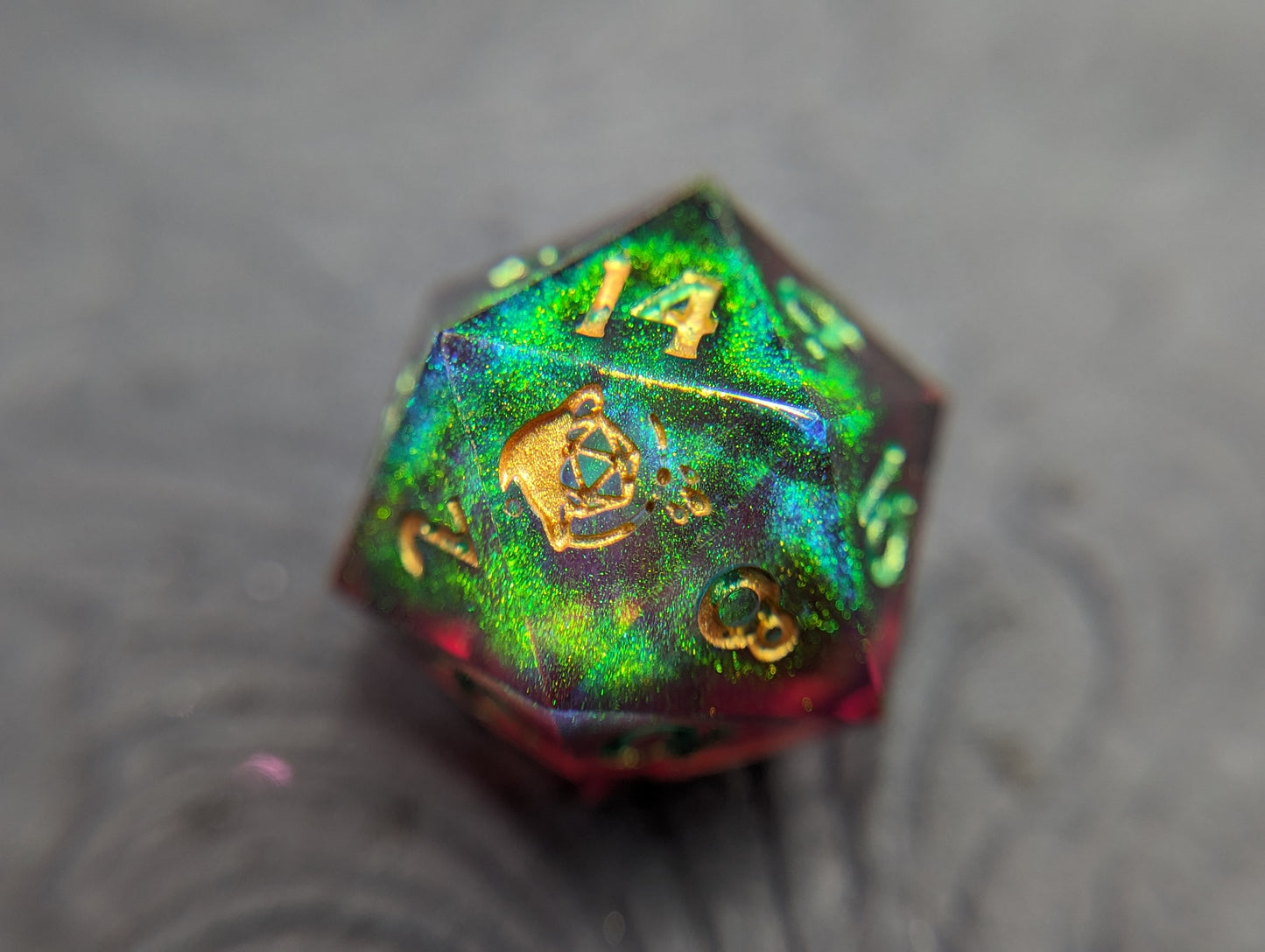 Scarlet Aurora d20 Single Dice