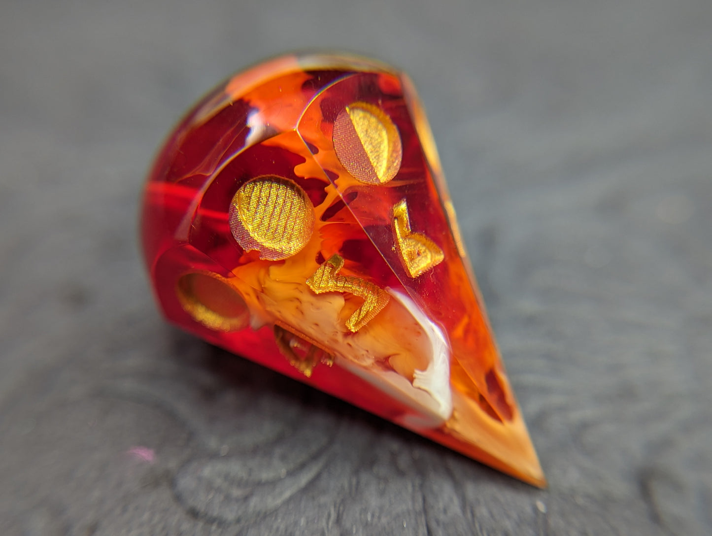Thai Tea - Moon Phase d8 Single Dice