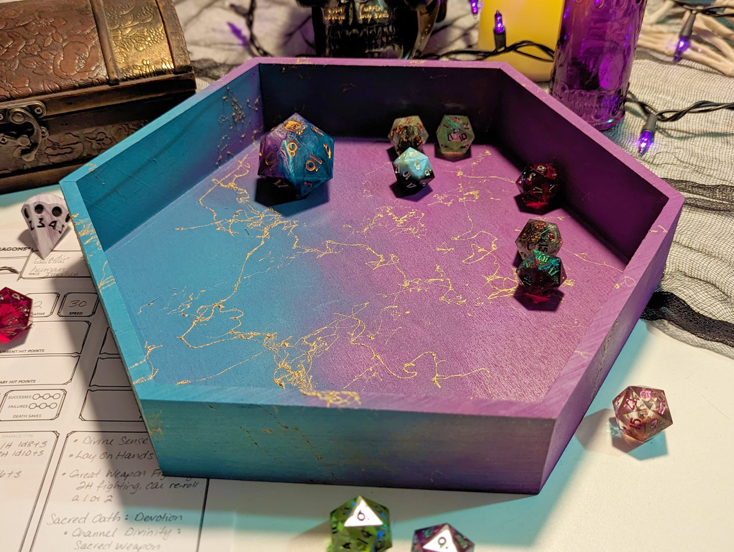 Wood Dice Tray