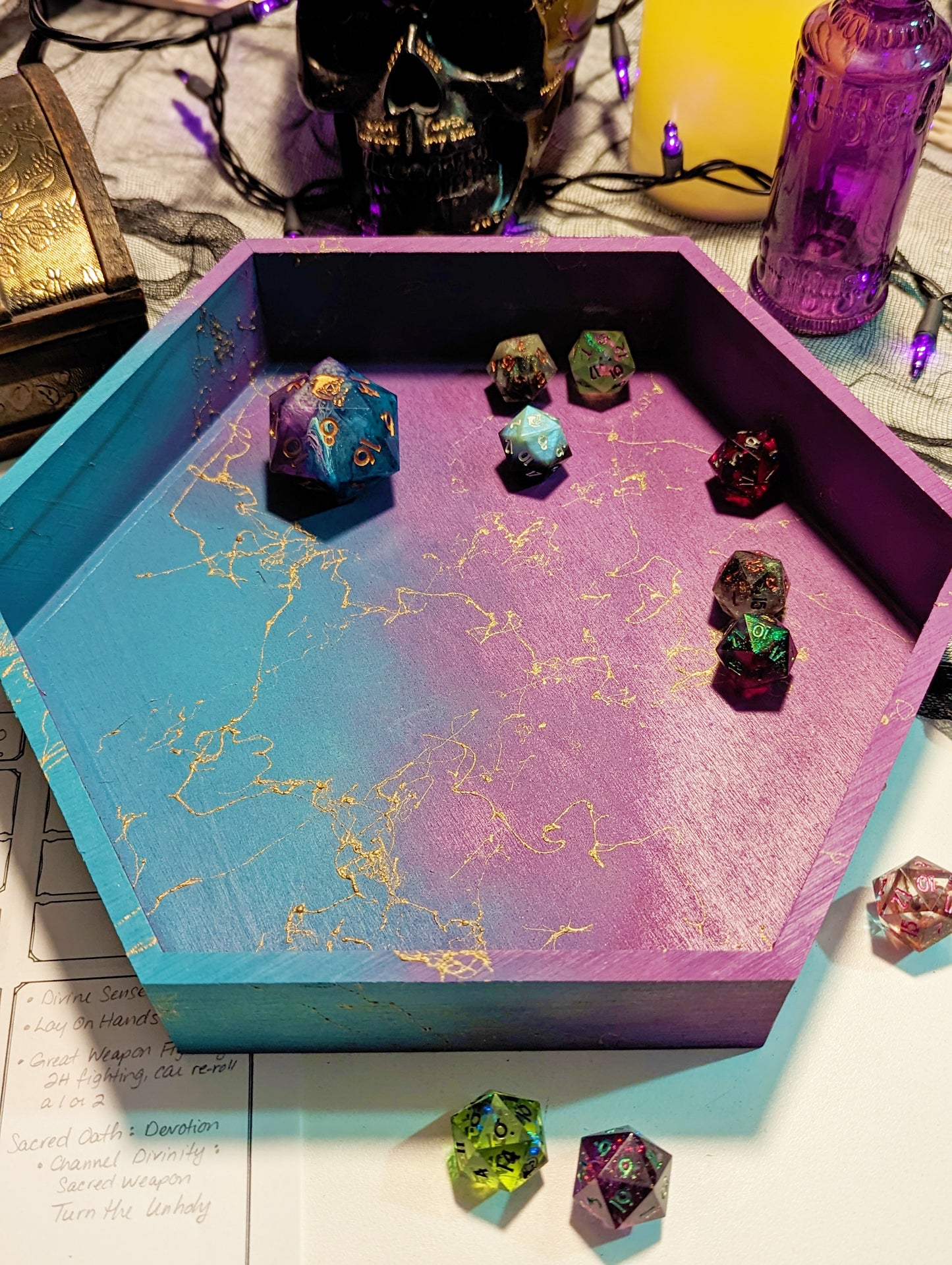 Wood Dice Tray
