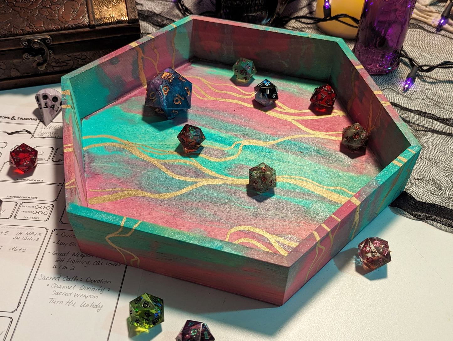 Wood Dice Tray