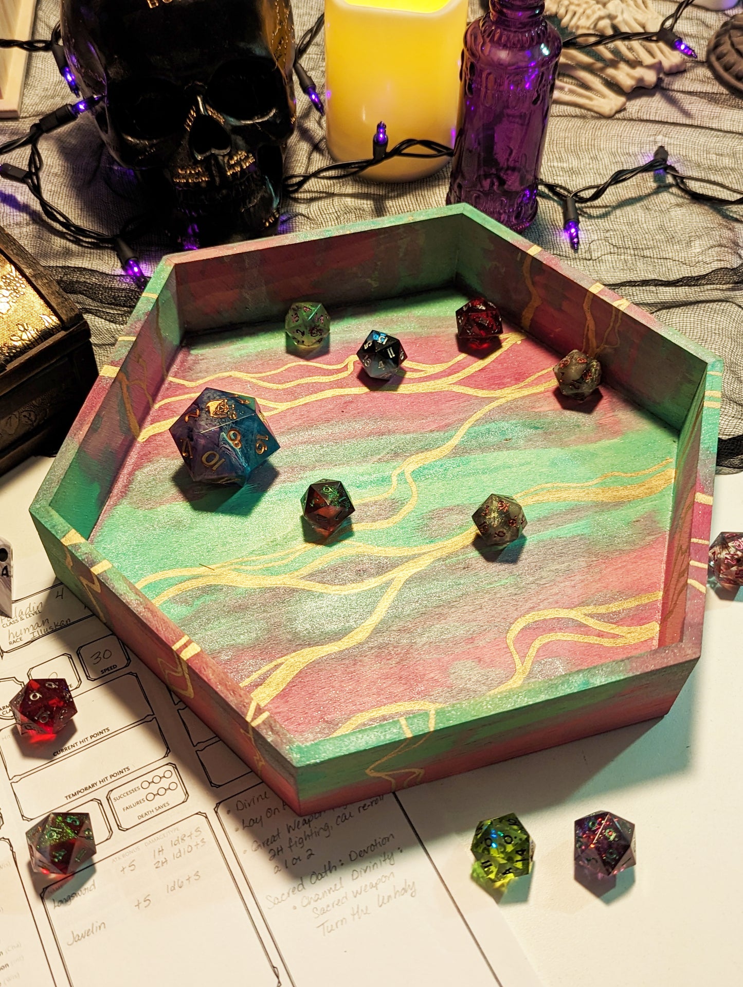Wood Dice Tray