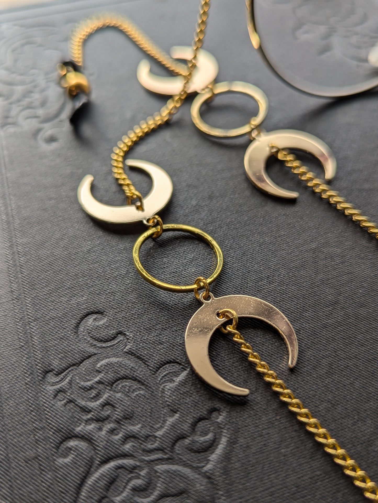Triple Moon Eyeglasses Chain