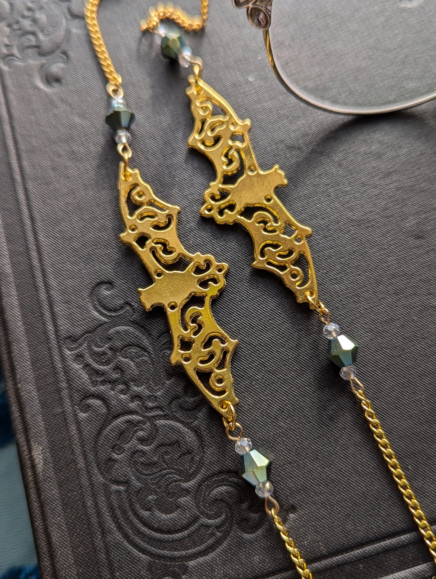 Filigree Bat Eyeglasses Chain