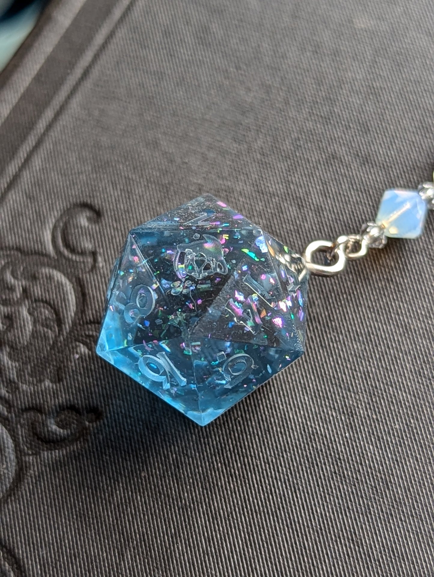 Touch of Dusk Handmade d20 Necklace