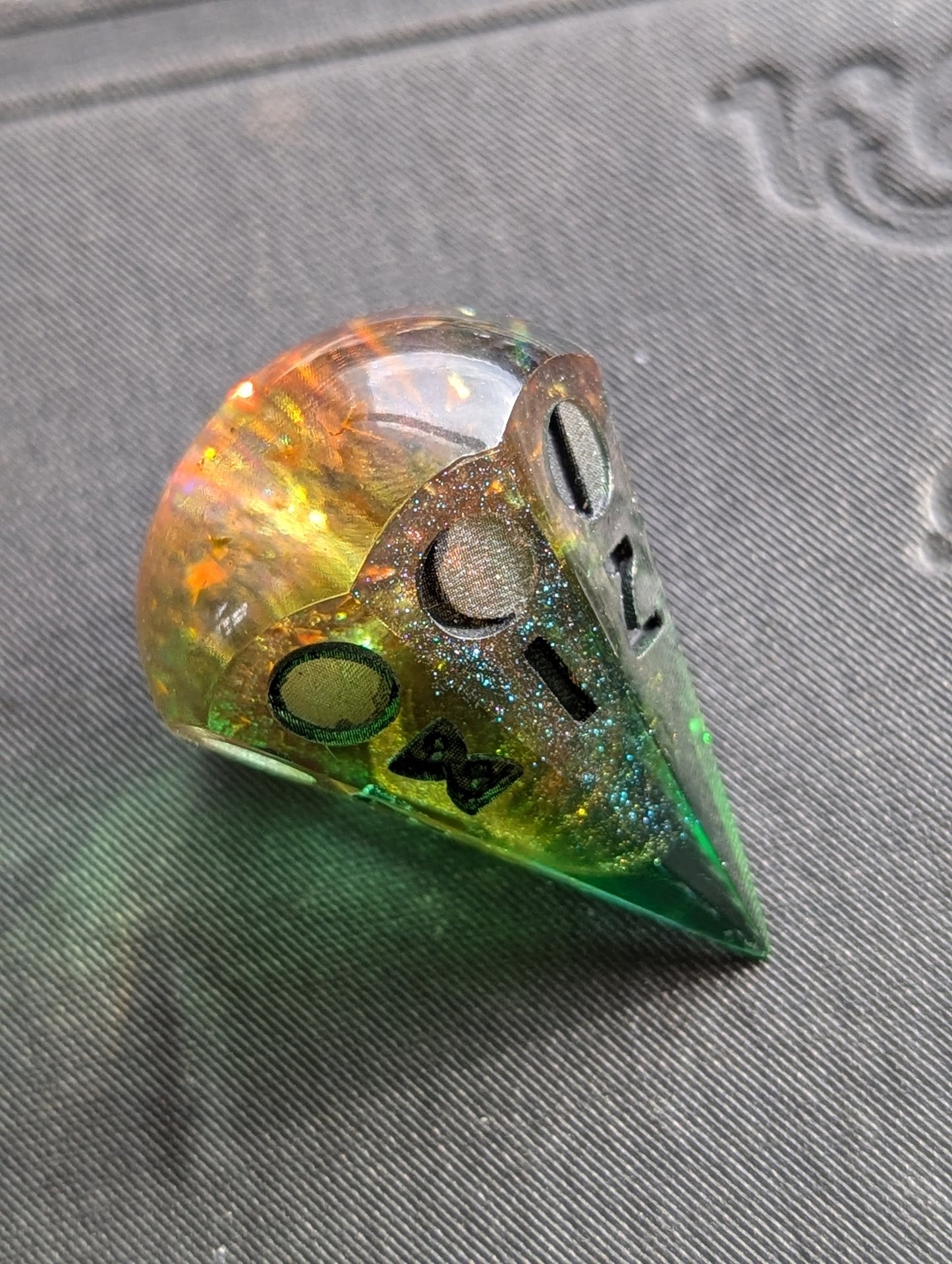 Verdigris - Moon Phase d8 Single Dice