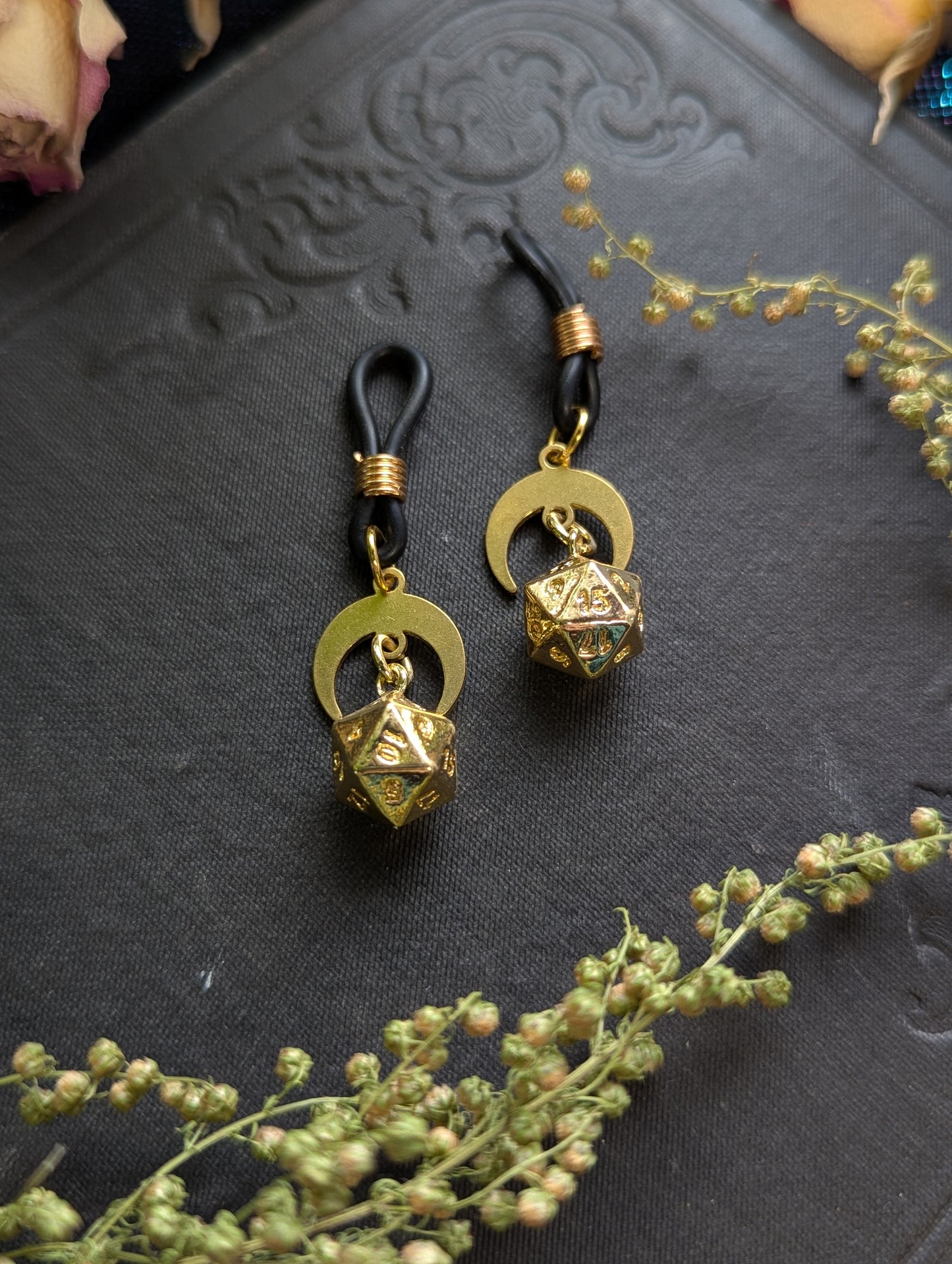 d20 Eyeglasses Charms