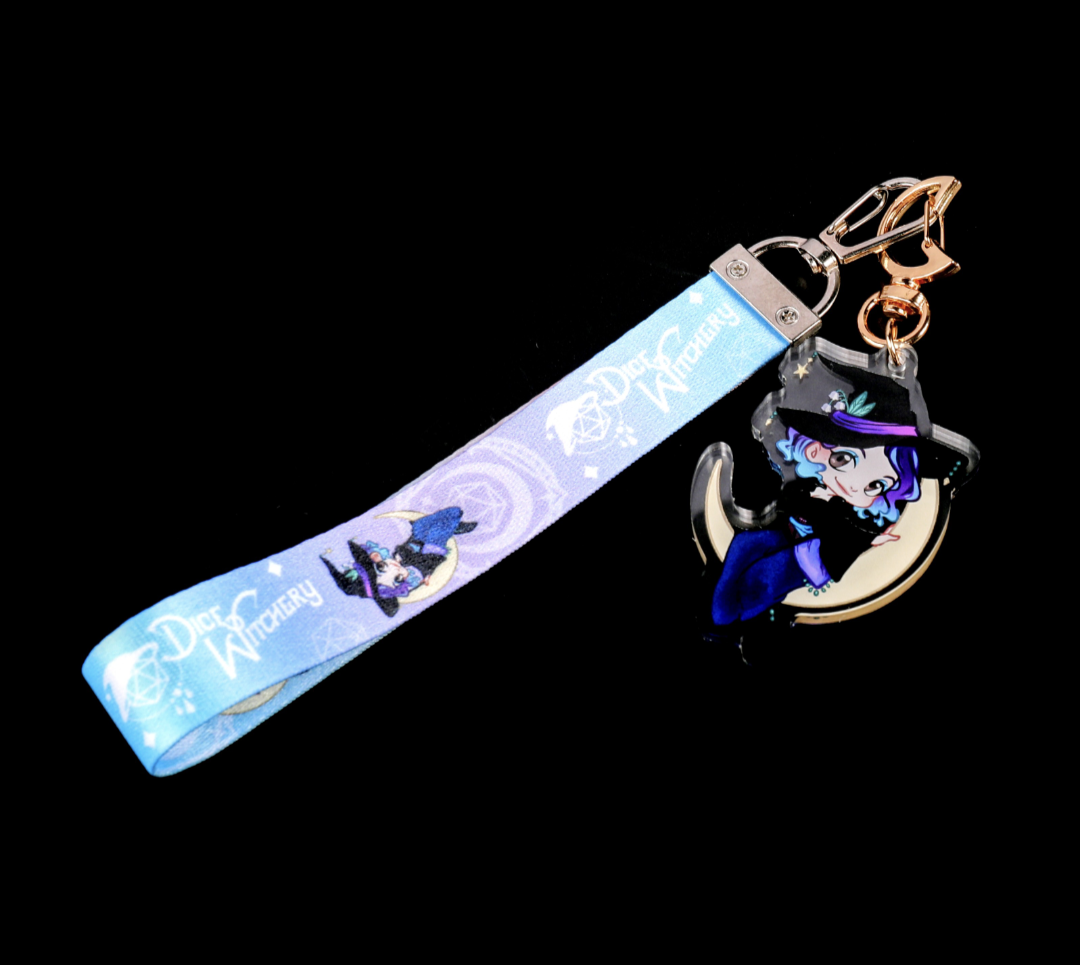 Dice Witchery Chibi Keychain Lanyard