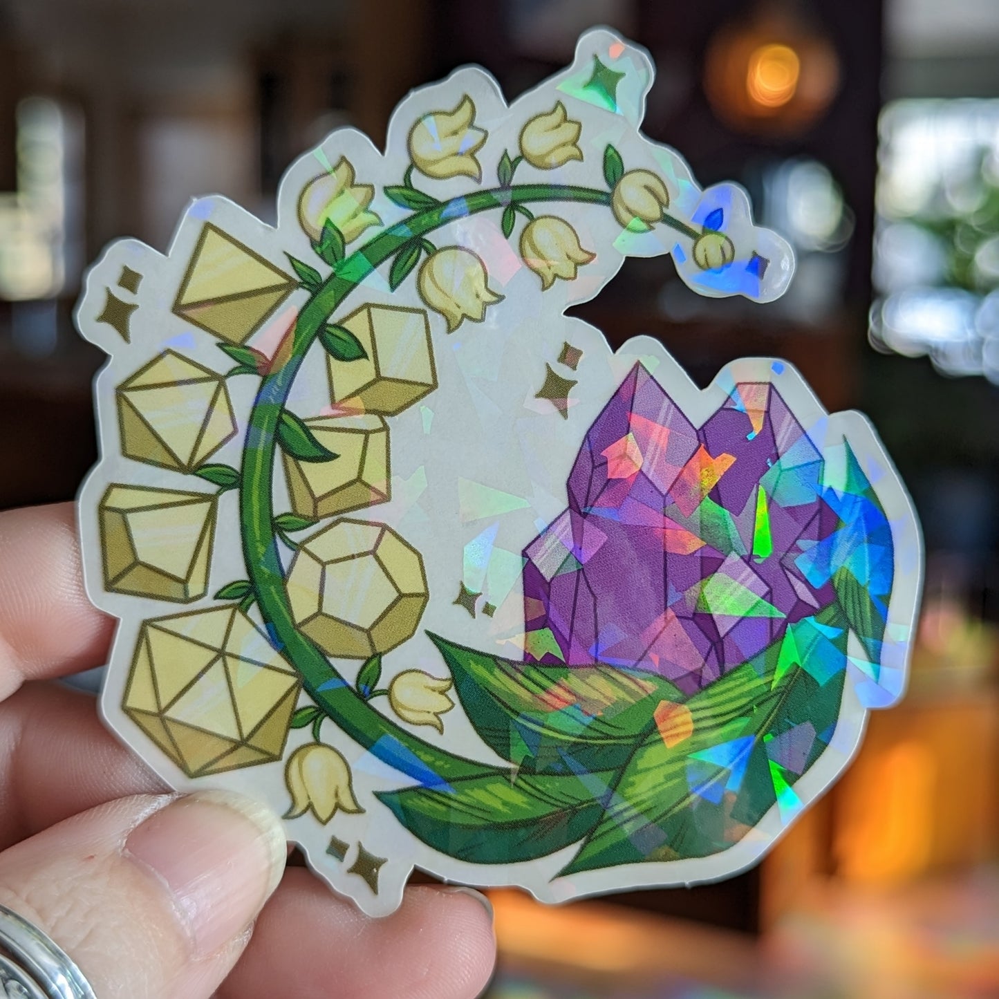 Lily of the Valley Clear Sticker