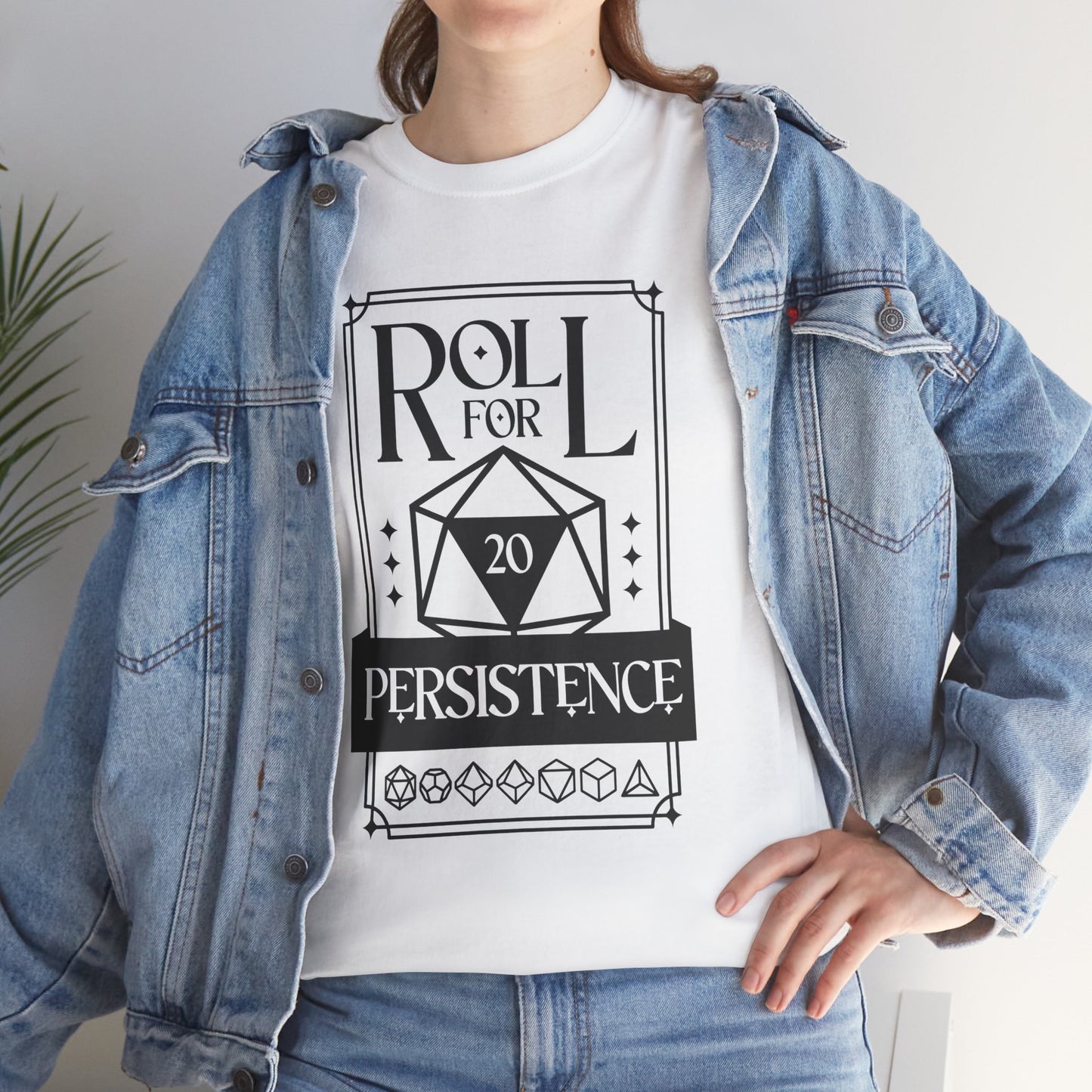 Roll for Persistence Unisex Heavy Cotton Tee