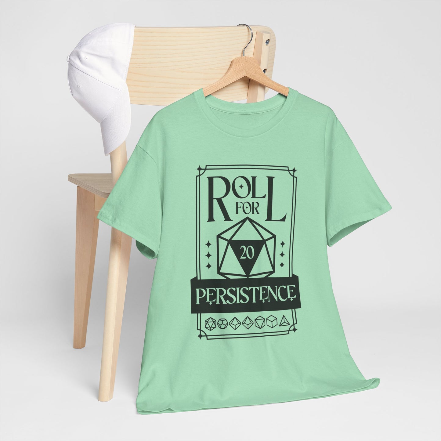 Roll for Persistence Unisex Heavy Cotton Tee