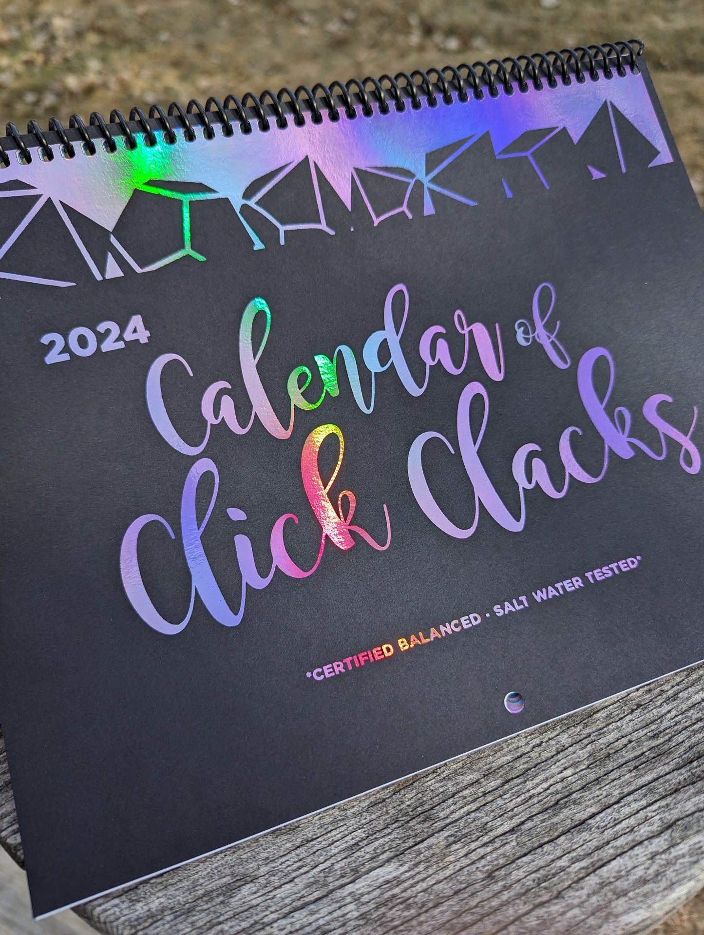 2024 Calendar of Click Clacks - Handmade Dice 12 Month Calendar