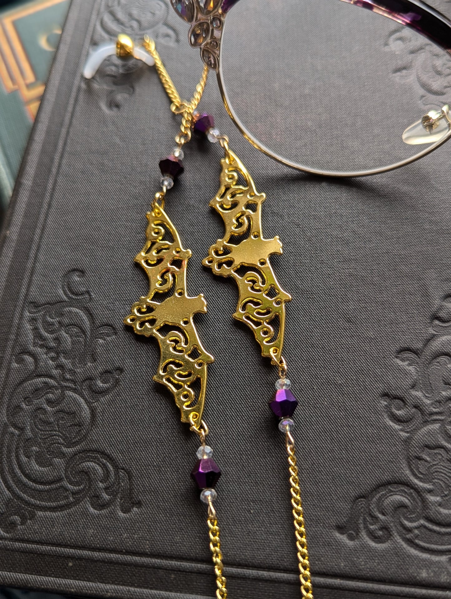 Filigree Bat Eyeglasses Chain