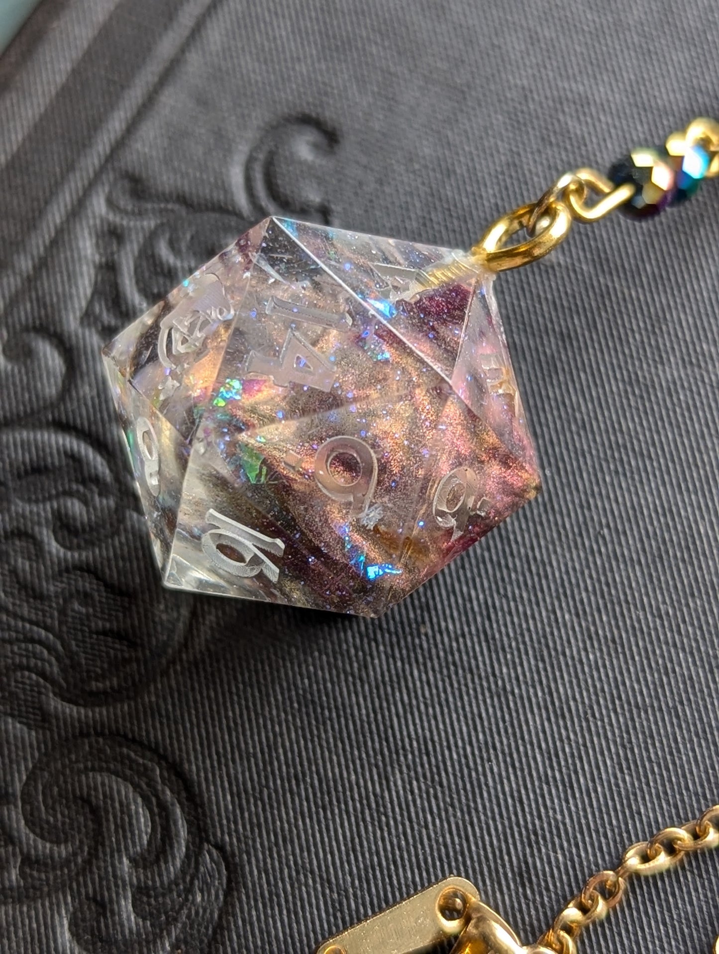 Love Spell Handmade d20 Necklace