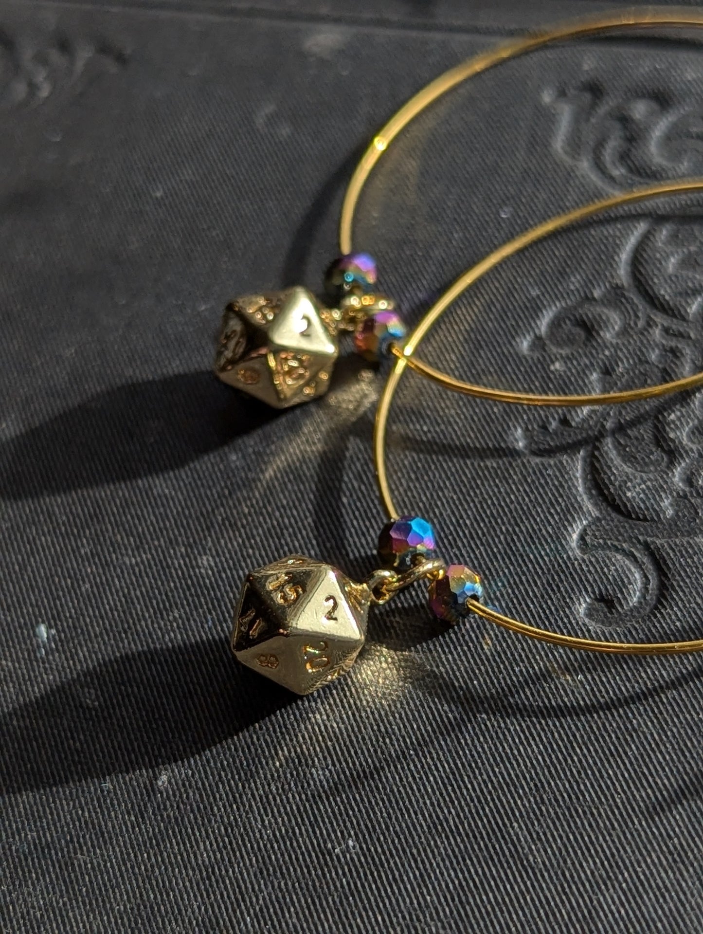 d20 Hoop Earrings