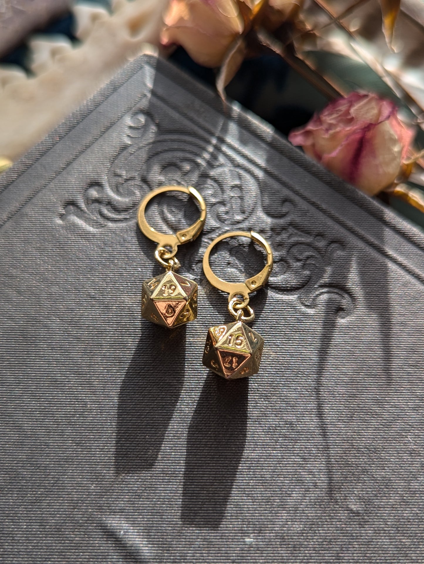 d20 Huggie Earrings