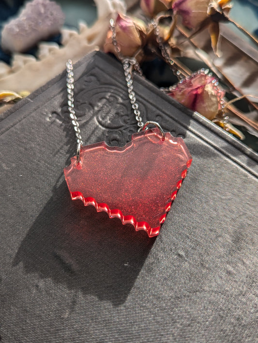 8-Bit Heart Pendant