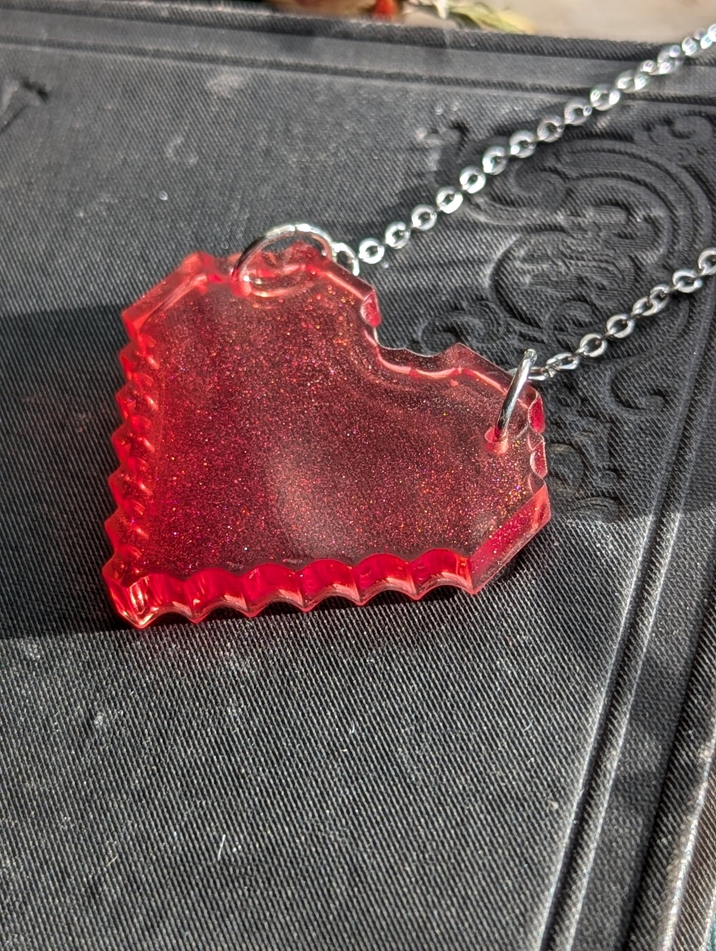 8-Bit Heart Pendant