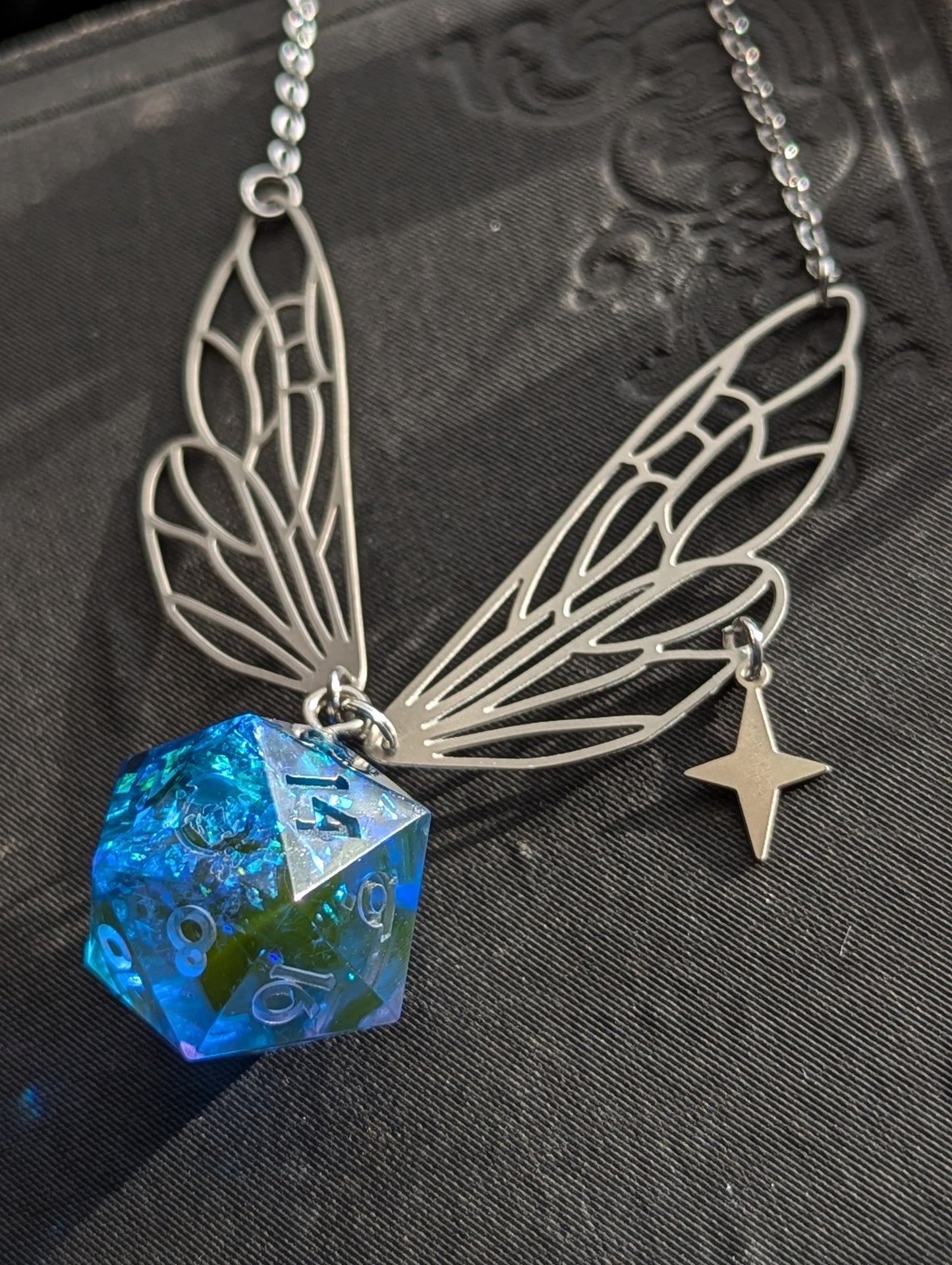 Fairy Glass d20 Pendant