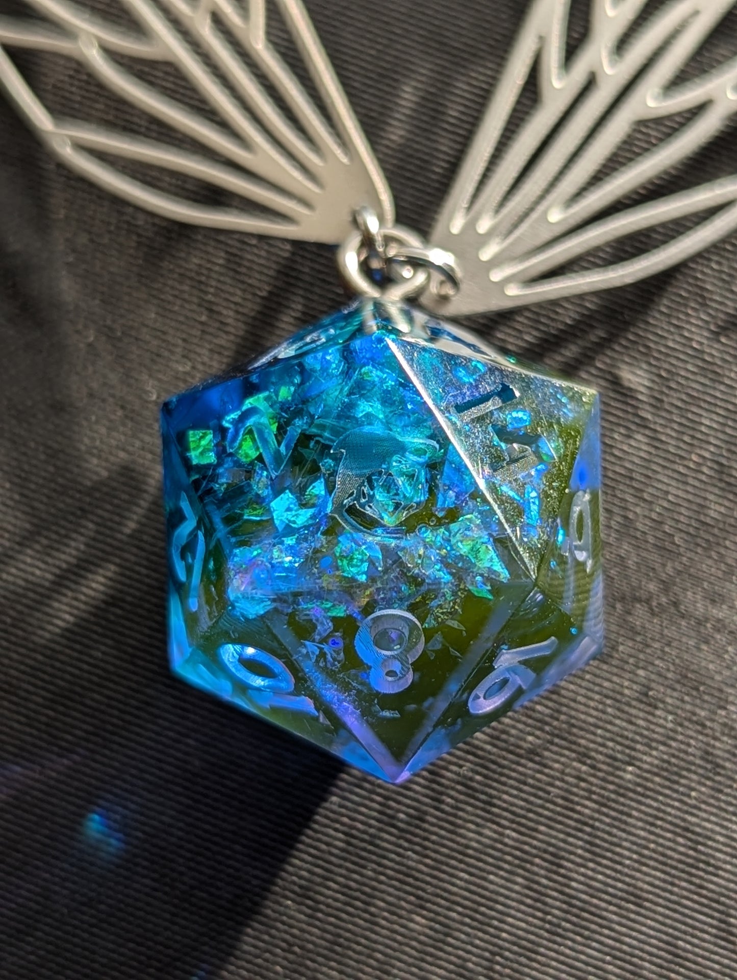 Fairy Glass d20 Pendant