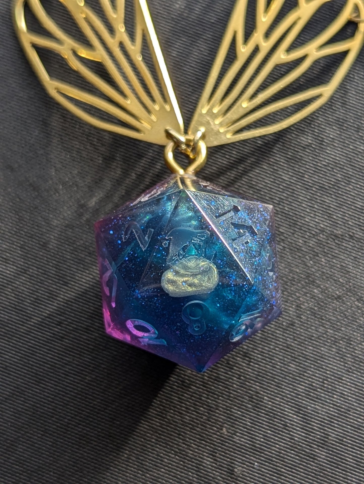 Fairy Glass d20 Pendant