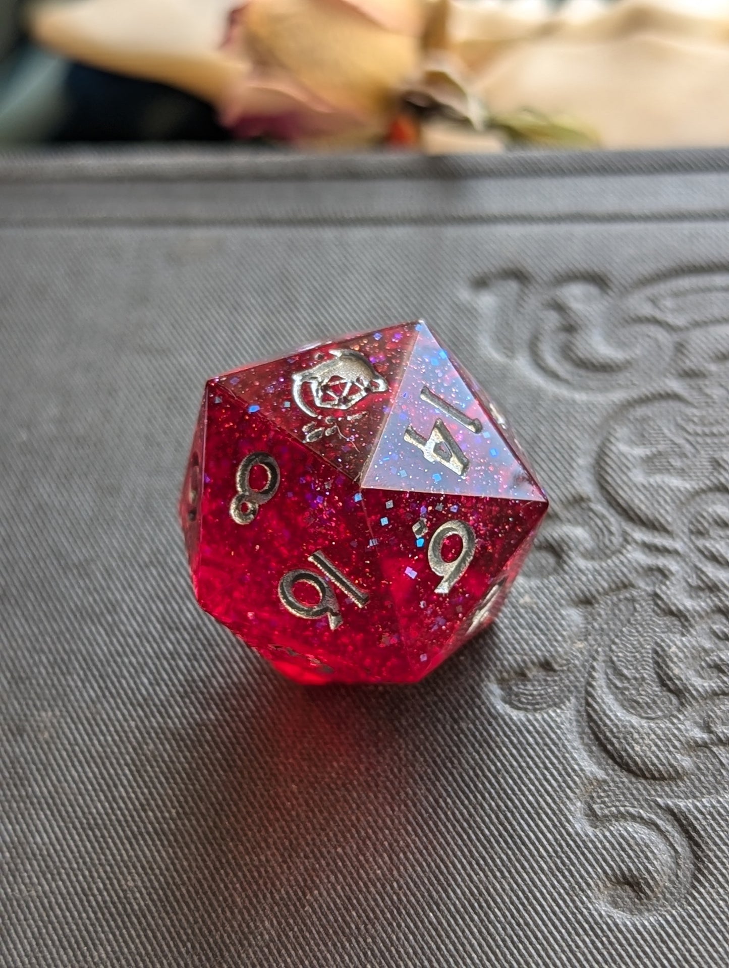 Drops of Scarlet d20 Single Dice