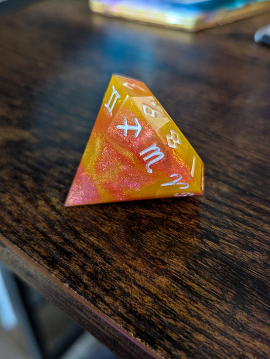 Marigold Spark - Zodiac d12 Single Dice