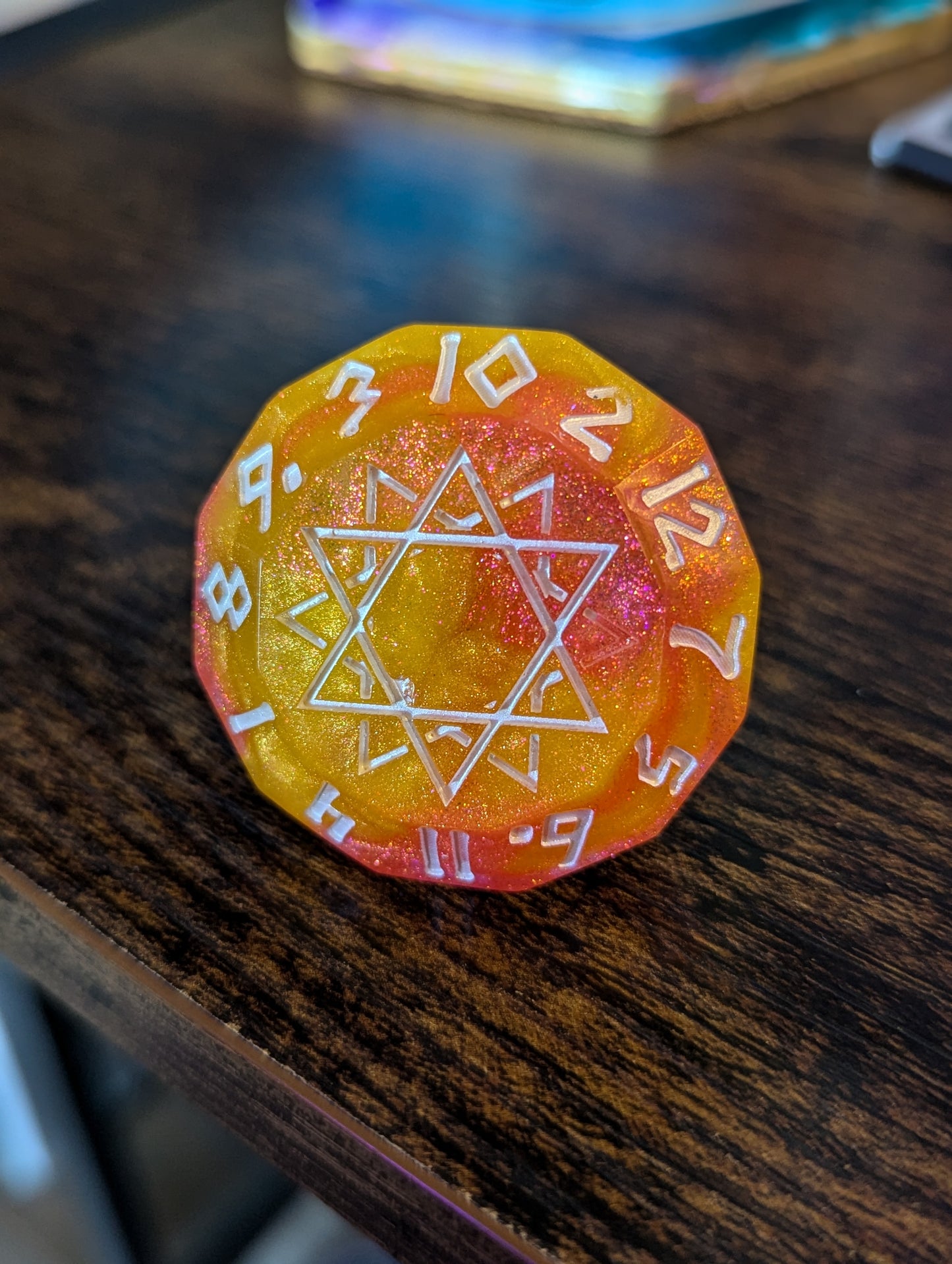 Marigold Spark - Zodiac d12 Single Dice