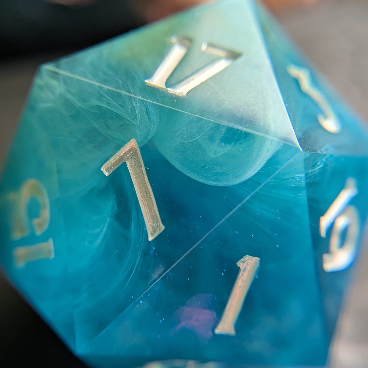 Tidepool - 40mm Chonk d20 Single Dice