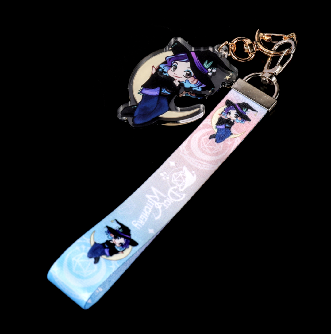 Dice Witchery Chibi Keychain Lanyard