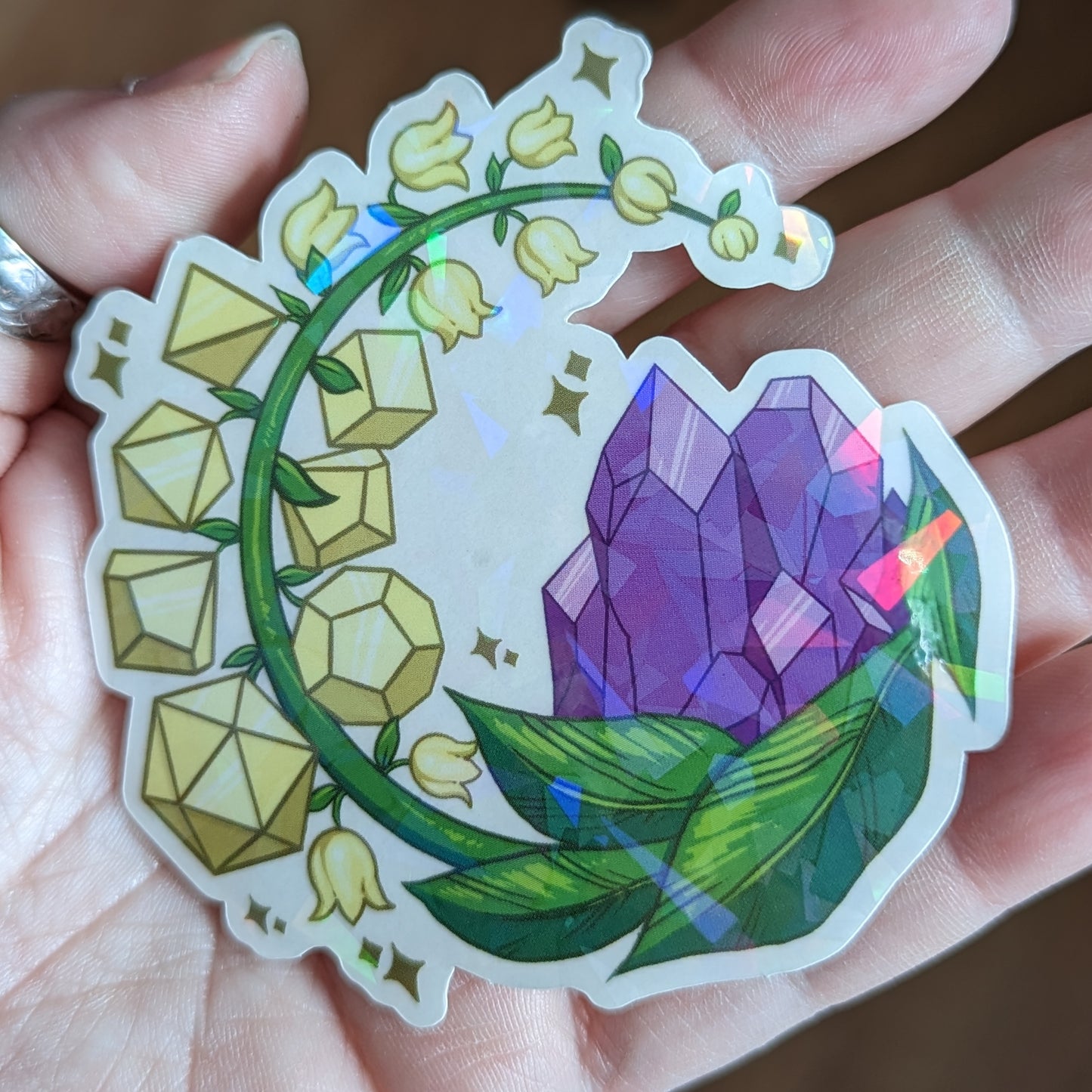 Lily of the Valley Clear Sticker